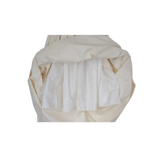 Cotton A-line shirred long skirt