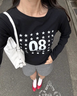 08 Point Slim Long-Sleeve T-Shirt
