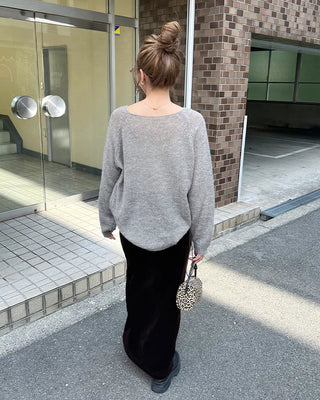 Oversized raglan knit