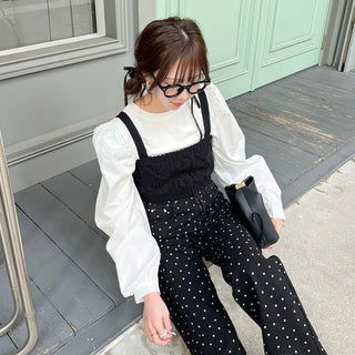 Small Flower Pattern Cotton Pants