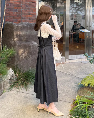 Denim bustier dress