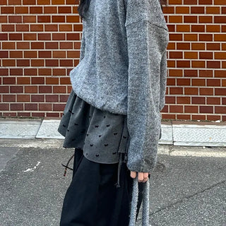 Ribbon Dot Layered Wrap Skirt