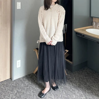 Eyelet Point Knit