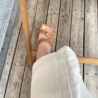 Twist mule sandals