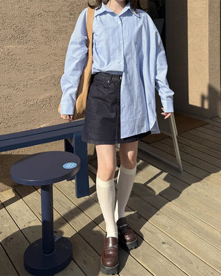 Loose-fit striped shirt