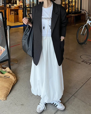 Balloon Fit Long Skirt