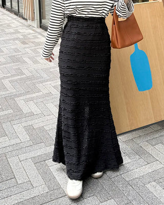 Frilled Mermaid Long Skirt