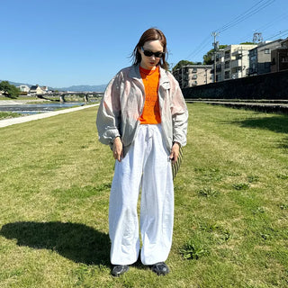 Side-button sweatpants