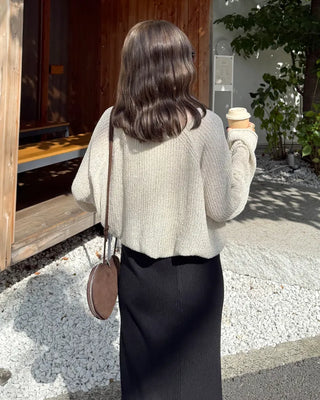 Loose-fit basic knit