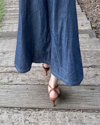 Square strap sandals
