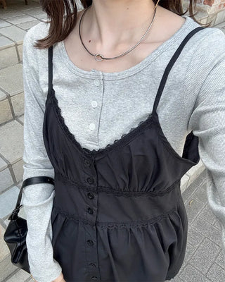 Half-button T-shirt