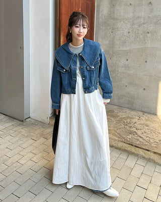 Big Collar Denim Jacket