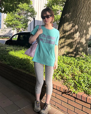 Lettering Short-Sleeved T-Shirt