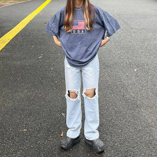 (Unisex) USA Print T-Shirt