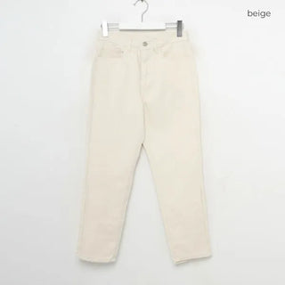 Straight cotton pants