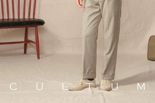 [CULTUM] Cashmere Blend Mock Neck Sweater