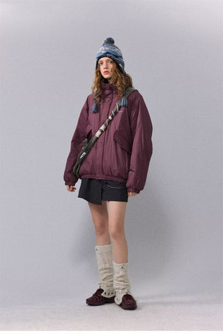 [Monterest] Water-Resistant Stand Collar Padded Jacket