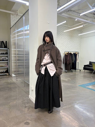 [NeverSeez] Jacquard Voluminous Skirt