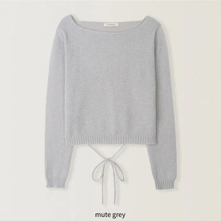 Boat neck soft knit