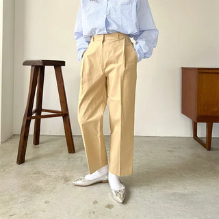 Pintuck Cotton Pants