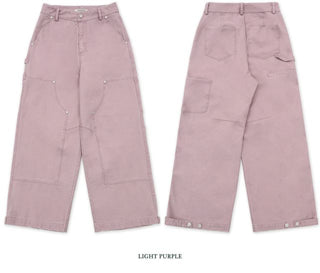 [moromoro2] Double Knee Work Pants