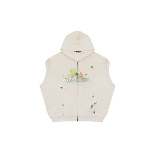 [MASONPRINCE] Cotton Hooded Vest / Zip-Up Hoodie