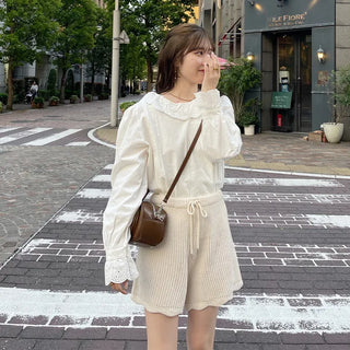 Wave Short Knit Pants