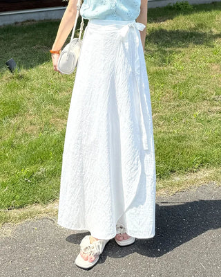Wrap long skirt