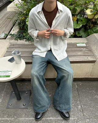 Linen striped shirt