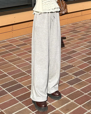 Side lace point sweatpants