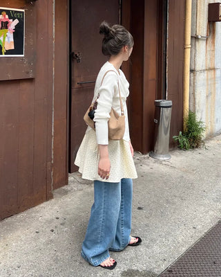 Two-way layered cardigan