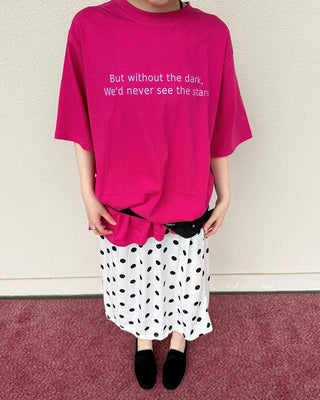 Round neck loose fit t-shirt