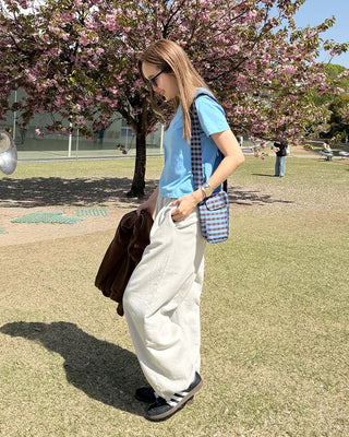 Belted Tuck Sweatpants