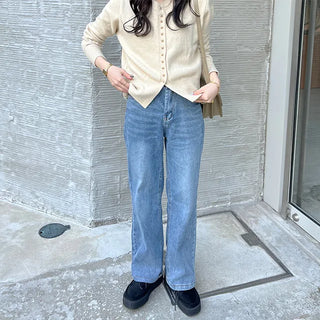 Gold button detail cardigan