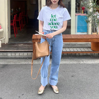 adore lettering T-shirt
