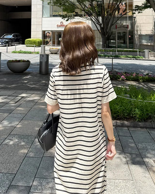 Striped long dress