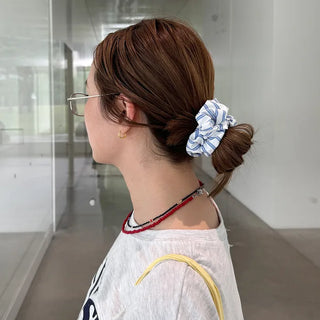 Striped scrunchie