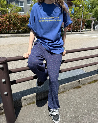Flower Summer Waffle Easy Pants