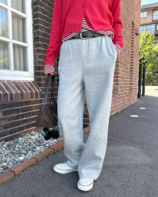 Simple elastic waist sweatpants