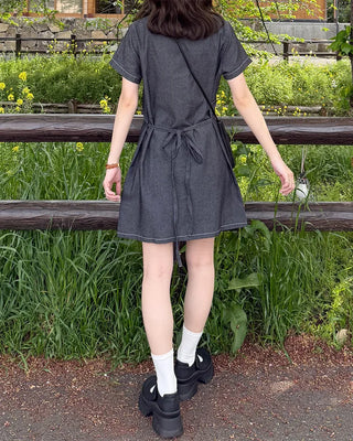 Shirt denim dress