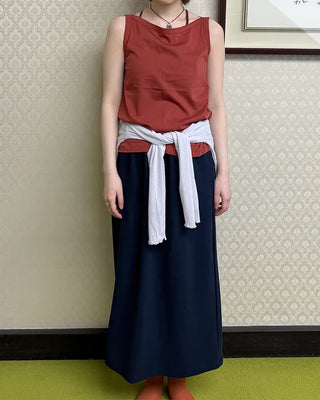 Boat neck layered camisole