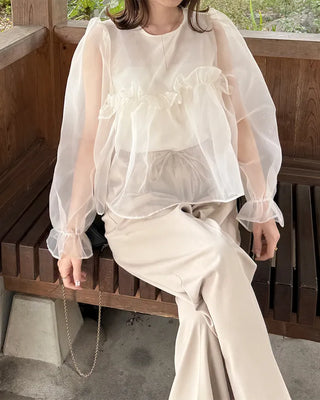 Organza Volume Blouse