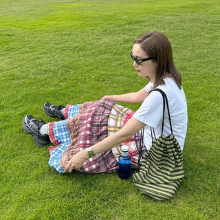 Hippie patchwork skirt