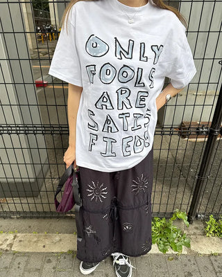 Crayon Lettering Short Sleeve T-Shirt
