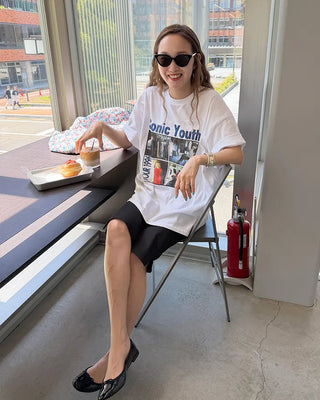Simple slim capri pants