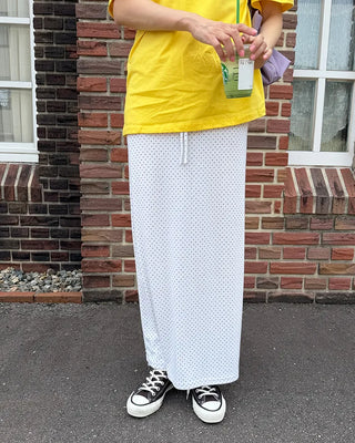 Pindot Easy Maxi Skirt