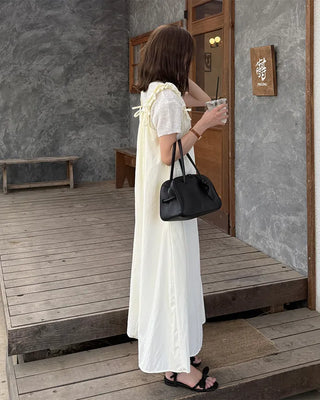 Shoulder String Long Dress