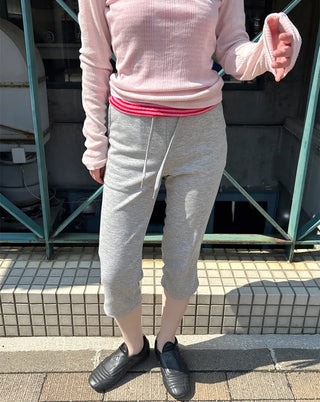 Sweat Slim Capri Pants