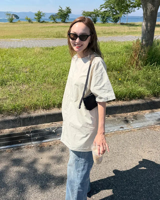 Block Stitch Oversized Tunic