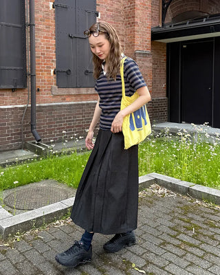 Colored striped short-sleeved T-shirt